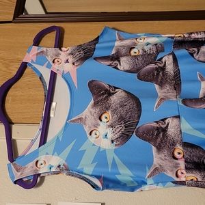 Selling gray laser eye cat dress